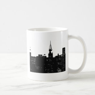 Pop Art New York Silhouette Kaffeetasse