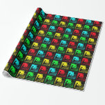 Pop Art Niedlich Panda Rot Grün Gelb Geschenkpapier<br><div class="desc">Dieses farbenfrohe Pop-Kunstverpackungspapier, das mein Originalfoto eines niedlichen Panda-Bären verwendet, ist ein einzigartiger Weg Weihnachtsgeschenke zu verpacken. Geschenkpackung enthält wiederholende Quadrate von roten, gelben, blauen und grünen riesigen Pandas. Es passt zu vielen der "Riesenpandas" Karten und Geschenkartikel, die unter www.zazzle.com/SocolikCardShop erhältlich sind. Foto wurde in Chengdu aufgenommen, China. Alle Rechte...</div>