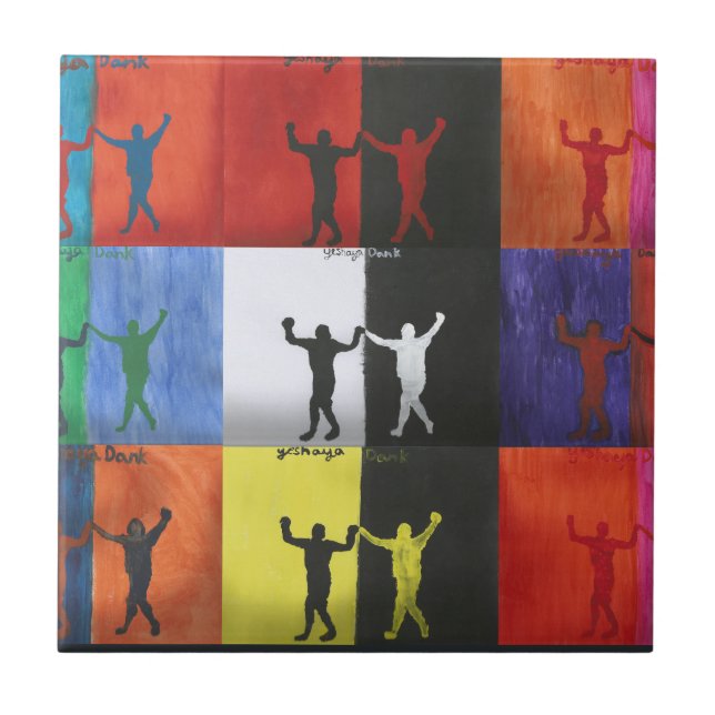 Pop art no.1 by Yeshaya Dank -  Fliese (Vorderseite)