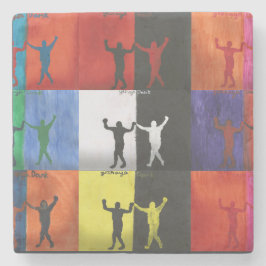 Pop art no.1 by Yeshaya Dank - Steinuntersetzer