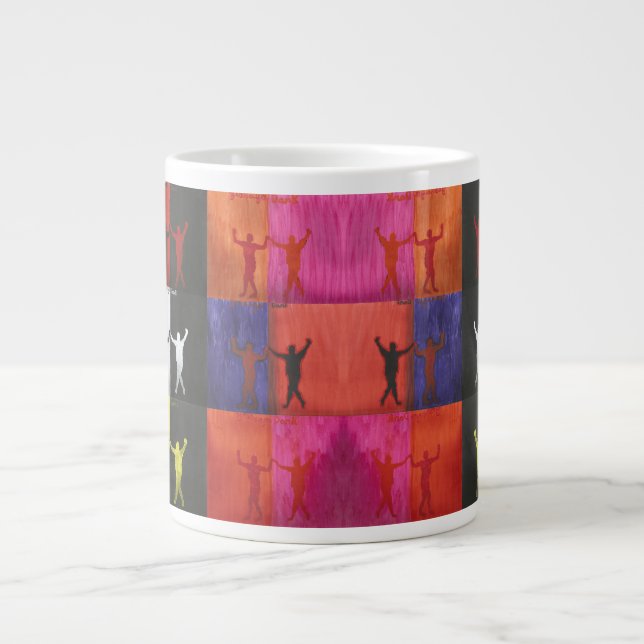 Pop art no.1 by Yeshaya Dank - unity & harmony Jumbo-Tasse (Vorderseite)