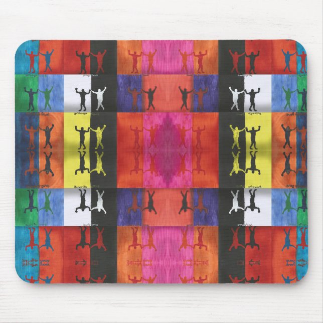 Pop art no.1 by Yeshaya Dank - unity & harmony Mousepad (Vorne)