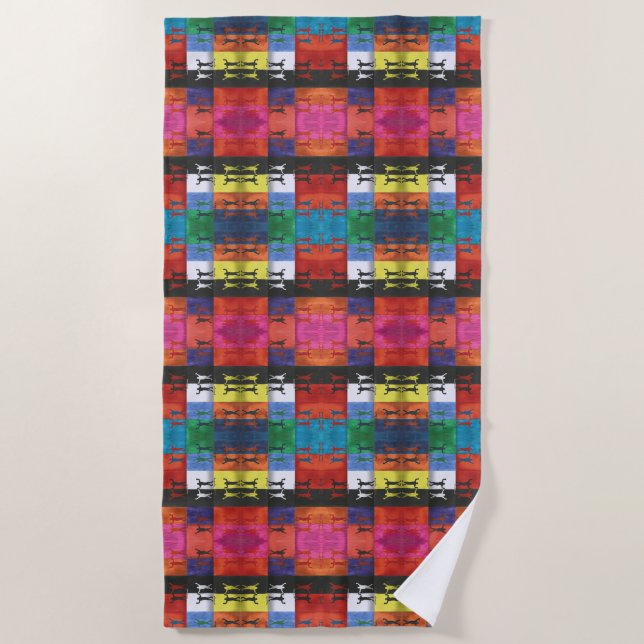 Pop art no.1 by Yeshaya Dank - unity & harmony Strandtuch (Vorderseite)