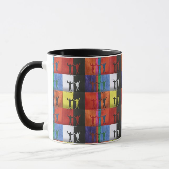 Pop art no.1 by Yeshaya Dank - unity & harmony Tasse (Links)