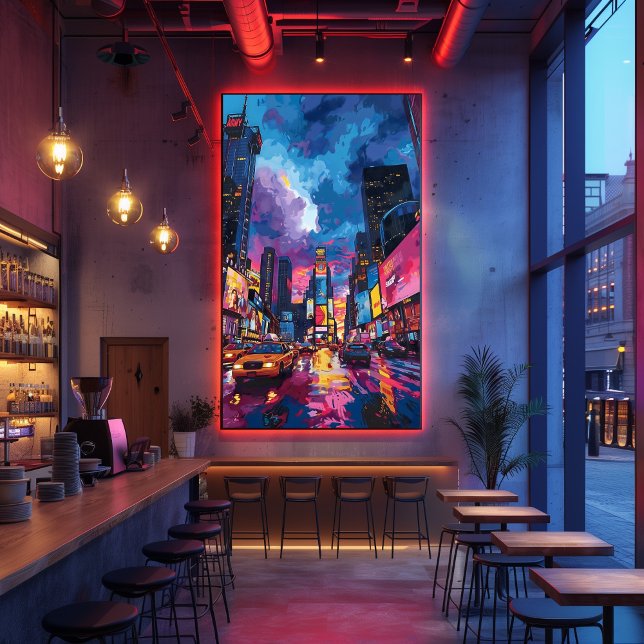 Pop Art: Noche en Times Square Fotodruck (Von Creator hochgeladen)