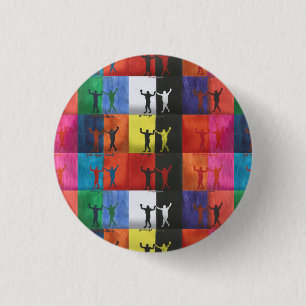 Pop-Art Nr.1 von Yeshaya Dank - Einheit & Harmonie Button