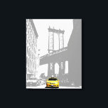 Pop Art Nyc Gelbes Taxi New York City Brooklyn Leinwanddruck<br><div class="desc">Pop Art Nyc Yellow Taxi New York City Brooklyn Bridge Leinwand Art Print.</div>
