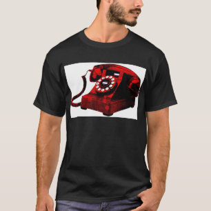 Pop Art Old Desk Telefonkasten T-Shirt