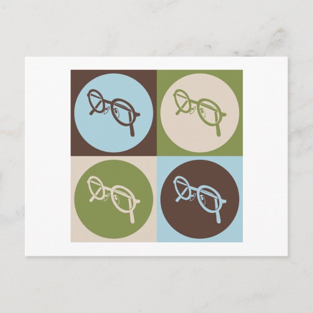 Pop Art Optics Postkarte (Vorderseite)