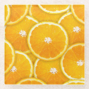 Pop Art Orange Glasuntersetzer