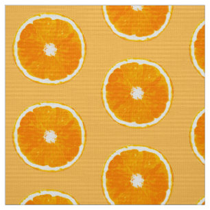 Pop Art Orange Scheiben - Pastellorange Stoff