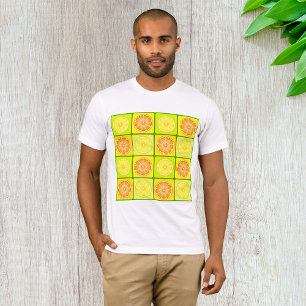 Pop-Art Orangen und Zitronen Zitrusfrüchte T-Shirt