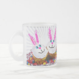 Pop Art Osterfest Bunny Cupcakes Mattglastasse