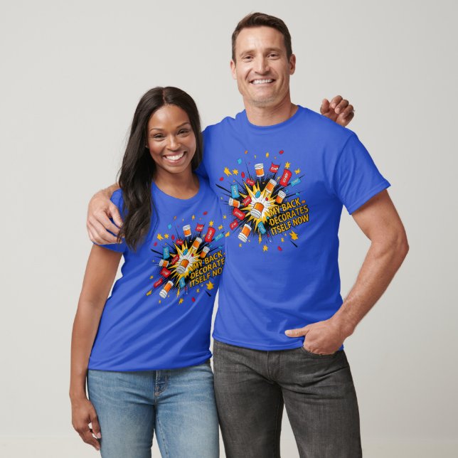 Pop Art Pain Relief Spaß T-Shirt (Unisex)