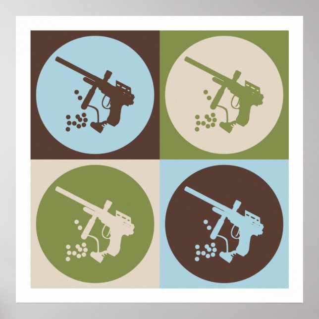 Pop Art Paintball Poster (Vorne)