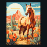 Pop Art Palomino Wüstenpferd Poster<br><div class="desc">Das Pop Art Palomino Wüstenpferd Poster, eine lebendige Hommage an die Schönheit und Pop der Eingeborenen. Dieses Plakat zeigt ein Palominopferd gegen eine Wüstenlandschaft, die mit gewagten Kunstelementen aus dem Pop verziert ist. Dieses Poster ist perfekt für Liebhaber von eklektischer Dekoration und verleiht Energie und Farbe in jeden Raum.</div>
