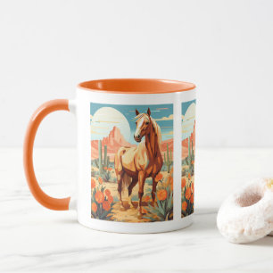 Pop Art Palomino Wüstenpferd Tasse