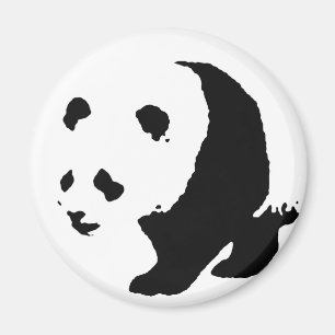 Pop Art Panda Magnet