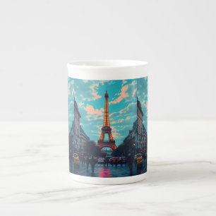 Pop Art Paris - Retro City Prozellantasse