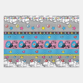 Pop Art Pattern Geschenkpapier Set