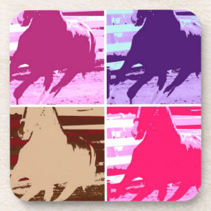 Pop Art Pferde Untersetzer