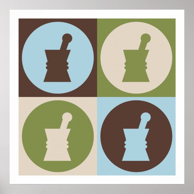 Pop Art Pharmakologie Poster (Vorne)