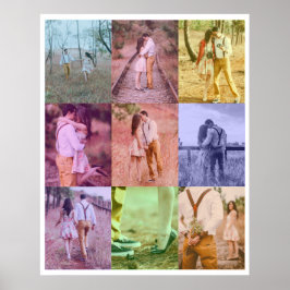 Pop Art Photo Collage Poster Retro Photo Blocs