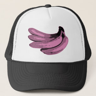 Pop Art Pinke Banane Grafik Truckerkappe
