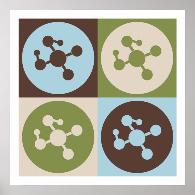 Pop Art Polymer Chemie Poster (Vorne)