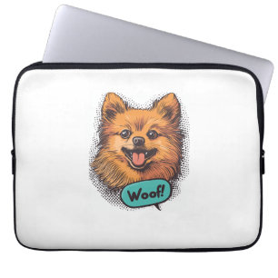 Pop Art Pomeranian – Retro Comic Hund Laptopschutzhülle