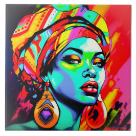Pop Art Portrait Fliese