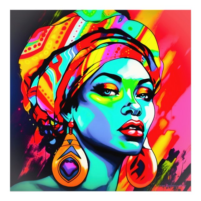 Pop Art Portrait Fotodruck (Vorne)