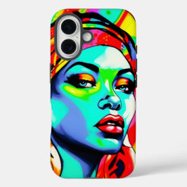 Pop Art Portrait iPhone 16 Hülle