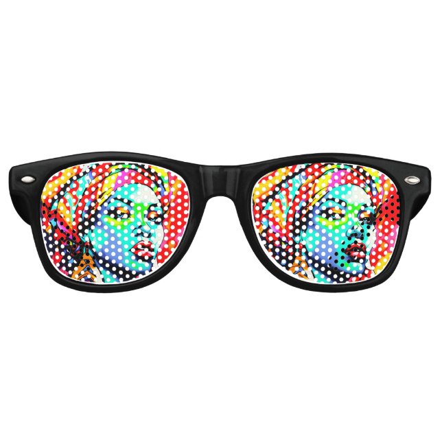 Pop Art Portrait Partybrille (Vorderseite)