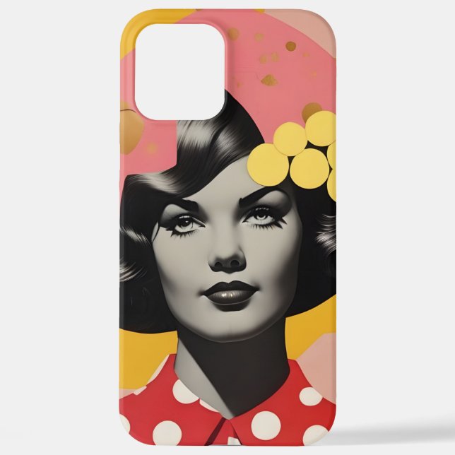 Pop Art Portrait Phone Case iPhone 12 Pro Max Hülle (Rückseite)