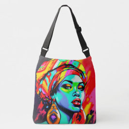 Pop Art Portrait Tragetaschen Mit Langen Trägern