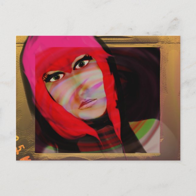 Pop Art Postkarte (Vorderseite)