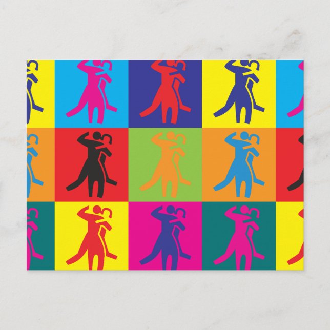 Pop Art Postkarte (Vorderseite)