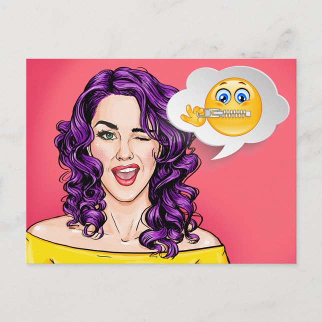 Pop Art Postkarte (Vorderseite)