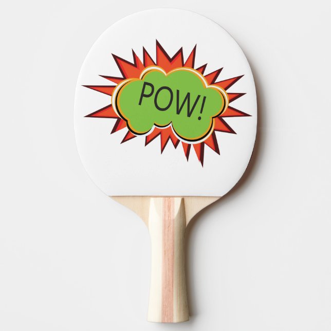 Pop Art Pow Kaboom Tischtennis Schläger (Vorderseite)