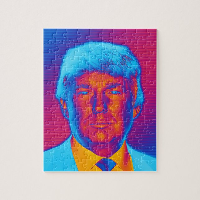 Pop Art Präsident Trump (Vertikal)
