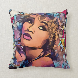 Pop Art PrincessThrow coussin