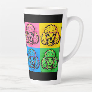 Pop-Art-Pudel-Kaffeetasse Milchtasse