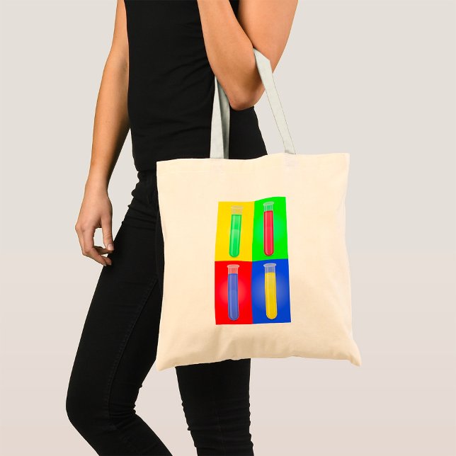 Pop-Art-Reagenzgläser Wissenschaft Chemie Labor Tragetasche (Von Creator hochgeladen)