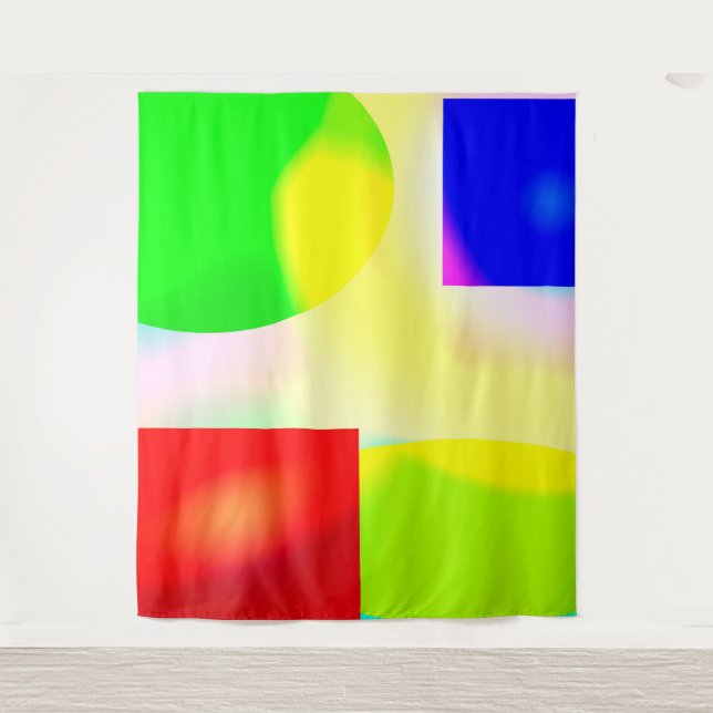 Pop Art Reflektion Wandteppich (Vorderseite)