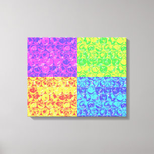 Pop-Art-Regenbogen-Blasenfolie Leinwanddruck