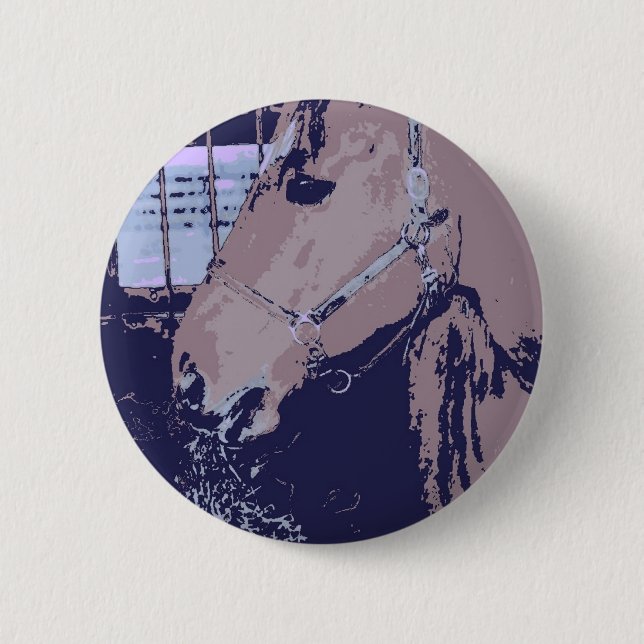 Pop Art Reiten Button (Vorderseite)