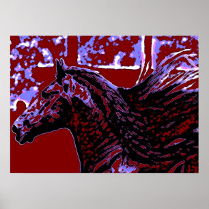 Pop Art Reiten Poster