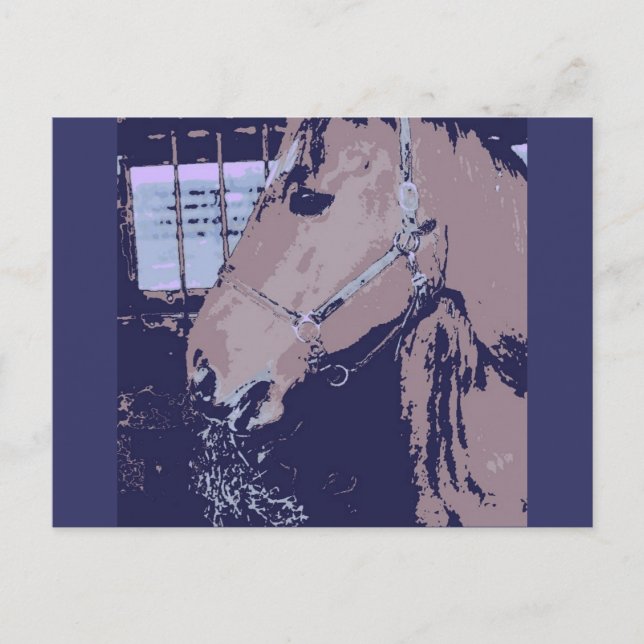 Pop Art Reiten Postkarte (Vorderseite)