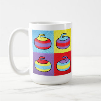 Pop Art Rocks Curling Design Kaffeetasse